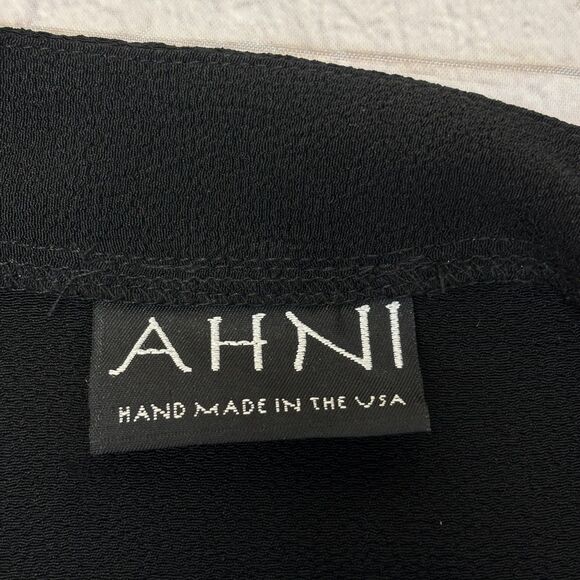 AHNI Women Blouse Top Button Shirt Size 0 Embroidered Floral Artsy D055 -1 - Picture 6 of 16